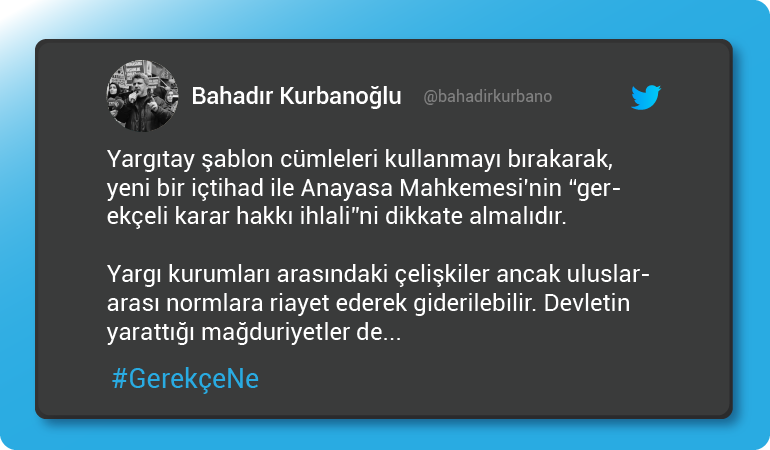 Bahadır Kurbanoğlu Gelecek Partisi "Çelişkiler giderilsin"