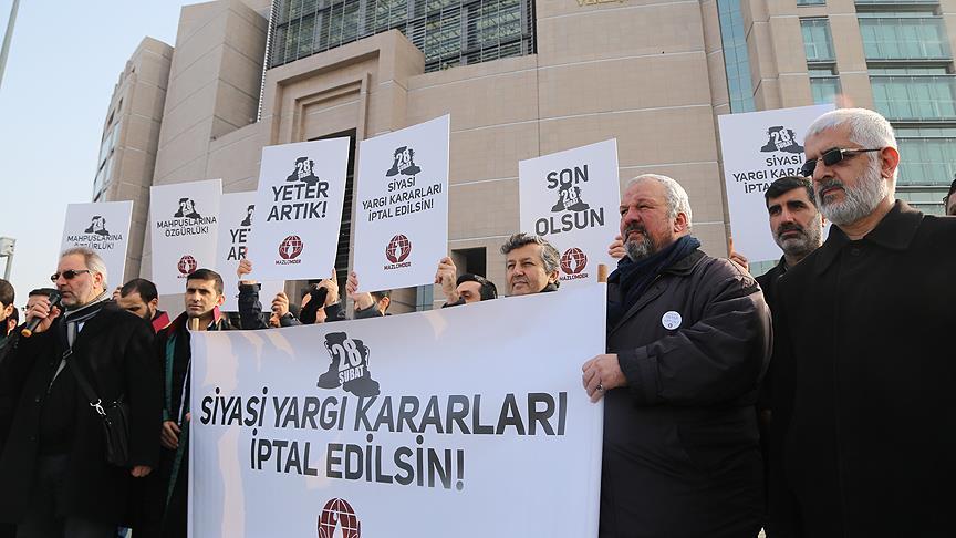 İstanbul Çağlayan’da Yapılan Basın Açıklaması “Siyasi Yargı Kararları İptal Edilsin”